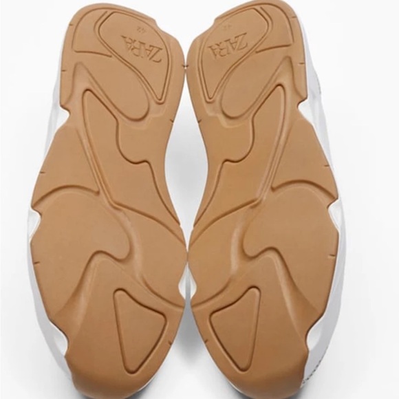 Zara Running Shoe Beige Men's Size 9 or EU 42 - Picture 7 of 9